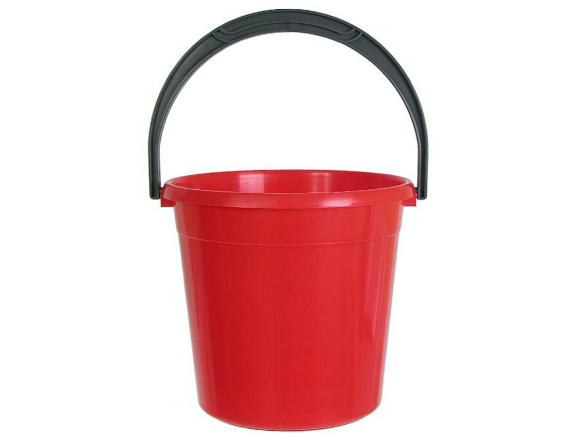 Ведро 5л пищевое пластиковое с ручкой прямая форма для хранения