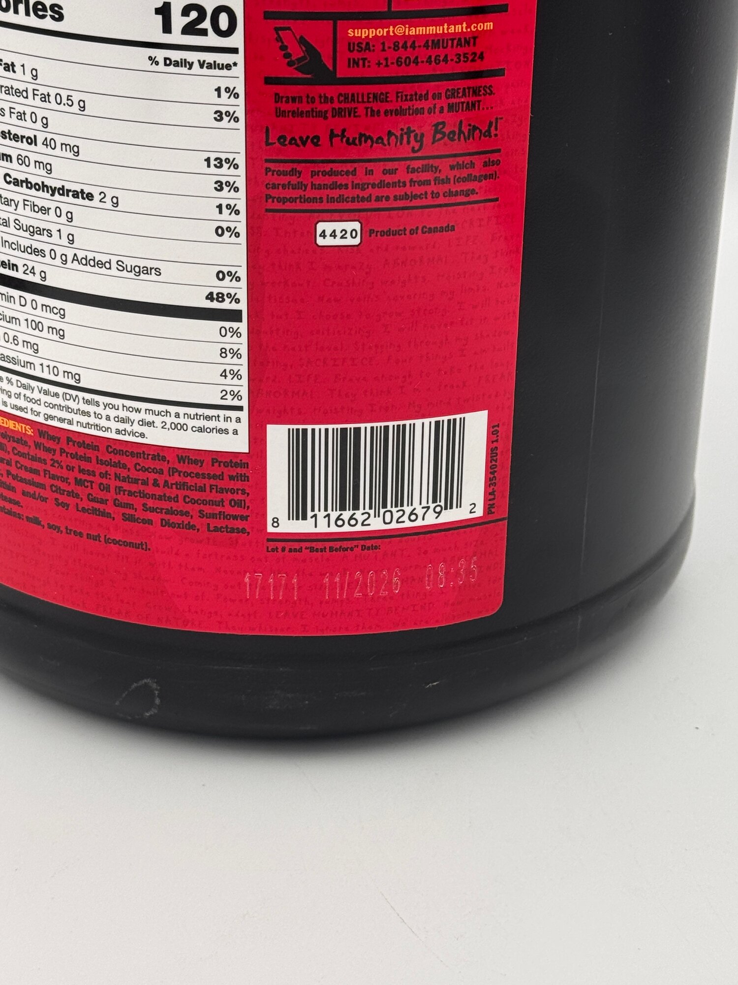 Mutant Pro triple whey protein blend 2,3kg вку rich шоколад Протеин комплекс — фото 1