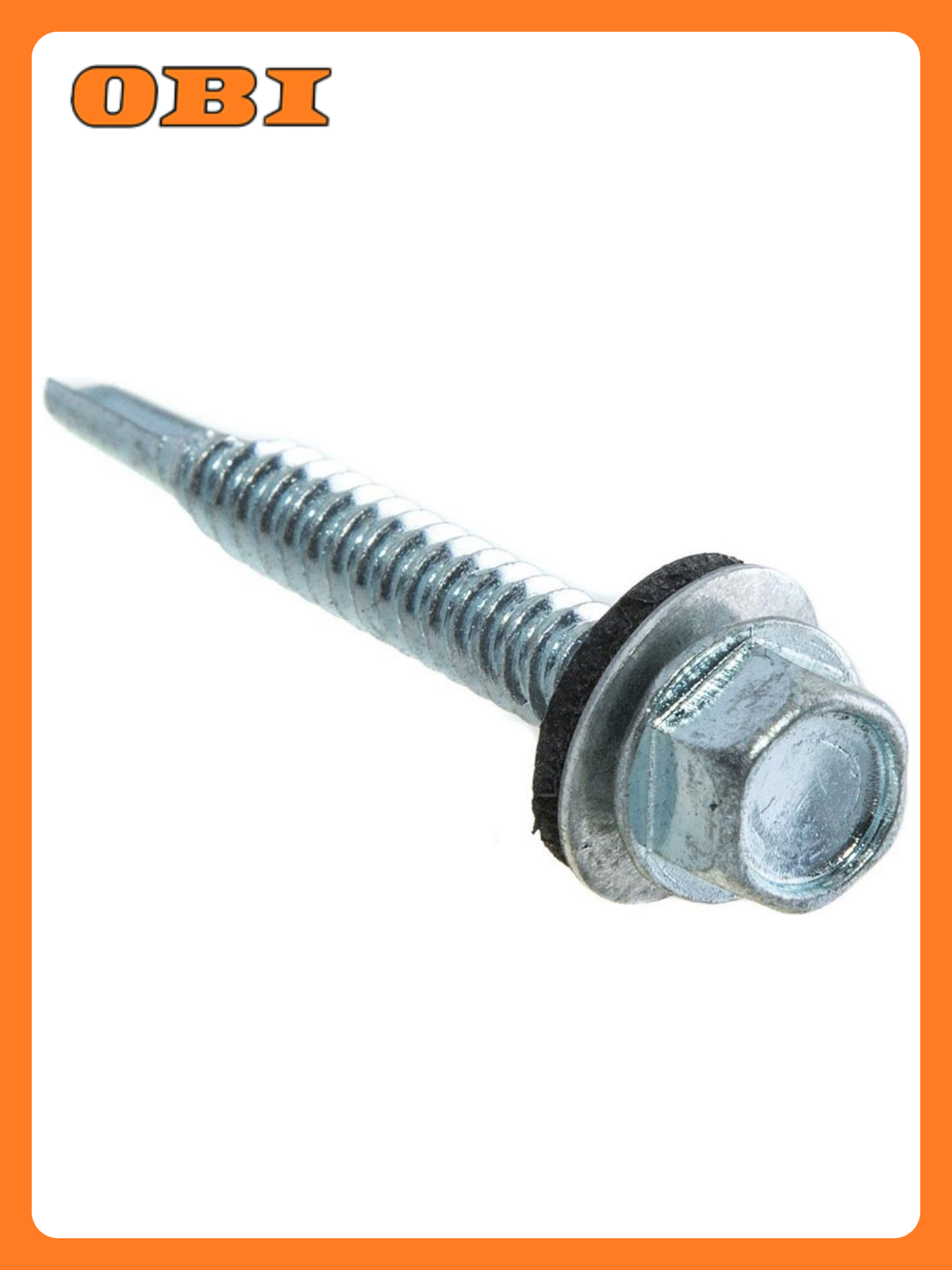 Саморезы Стройбат 48x35 мм шестигранные кровельные белый цинк