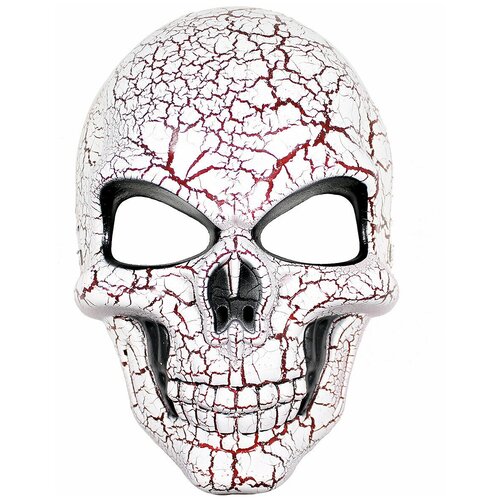 фото Маска карнавальная череп белая сфера