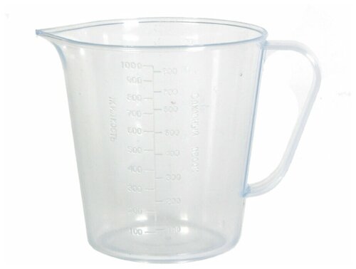 Мерный стакан для измерения жидких и сыпучих продуктов, 1000 мл, 13 см х 9 см х 11 см