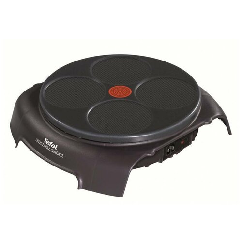 фото Блинница tefal py303633 черный, антипригарное покрытие, 12см, 4 блина