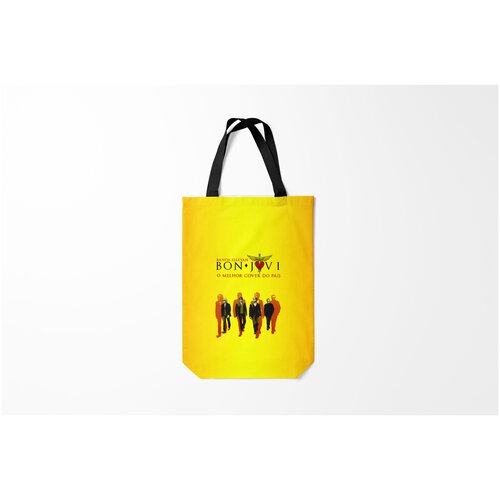 фото Сумка-шоппер / 31х42 см / рок / bon jovi группа burnettie