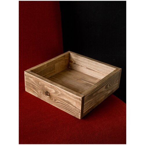 фото Ящик деревянный для хранения марант 25х25 см moswoodbox