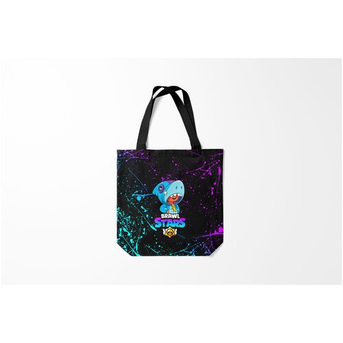 фото Сумка-шоппер / 40х40 см / геймерам / brawl stars leon shark burnettie