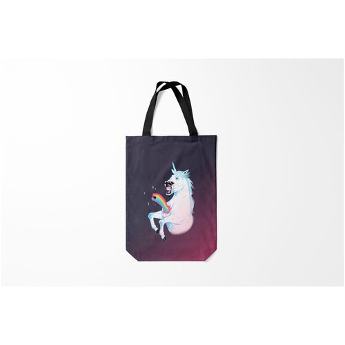 фото Сумка-шоппер / 31х42 см / звери / единороги чужой единорог burnettie