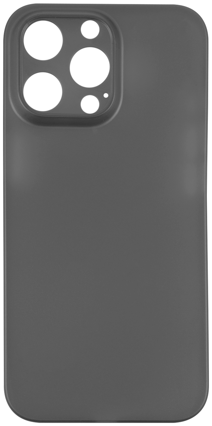 Чехол для Apple iPhone 13 Pro / Ультратонкая накладка на Айфон 13 Про, полупрозрачная, (черный)