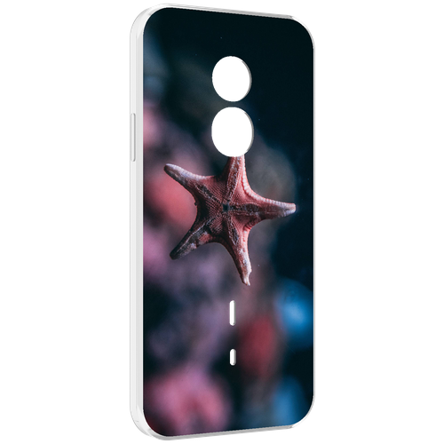 Чехол MyPads морская-звезда---starfish для Doogee S51 задняя-панель-накладка-бампер чехол mypads морская звезда starfish для honor play 30 задняя панель накладка бампер