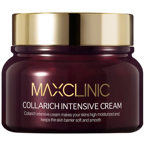 MAXCLINIC Collarich Intensive Cream Крем для лица с коллагеном и церамидами для повышения упругости, 50 г