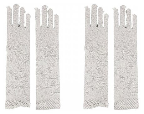 Перчатки , размер универсальный, белый