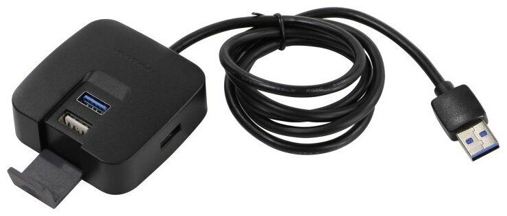 Концентратор Vention OTG USB 3020 CHABF на 4 порта 1м черный