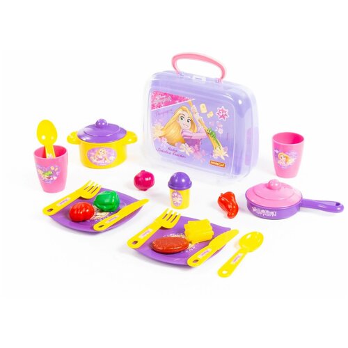 фото Набор disney "принцесса рапунцель" - "готовим вместе" (в чемоданчике) 71033 полесье