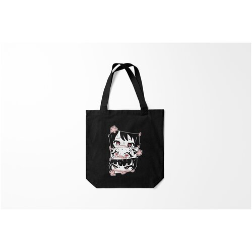 фото Сумка-шоппер / 40х40 см / аниме / ahegao smug burnettie