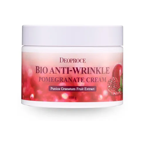 Антивозрастной крем для лица с экстрактом граната Deoproce Bio Anti-Wrinkle Pomegranate Cream, 100 г