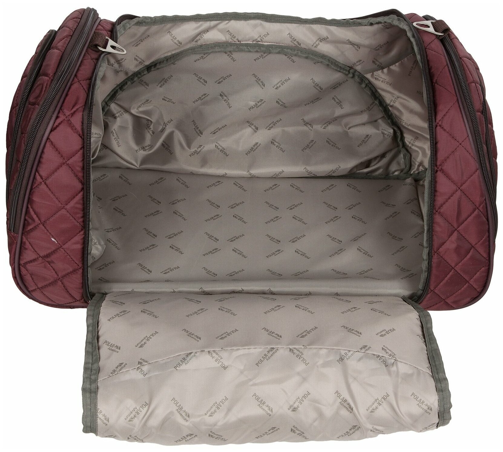 Дорожная сумка, спортивная сумка POLAR, сумка на плечо,ручная кладь, полиэстер, удобная сумка, стёжка 54 х 30 х 35 - фотография № 6