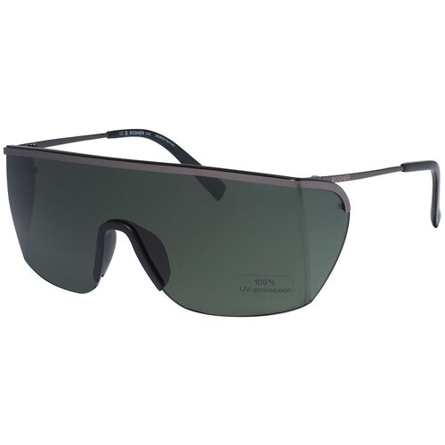Солнцезащитные очки Bogner, монолинза, оправа: металл, серый
