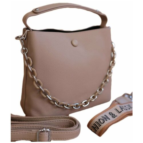 фото Сумка женская stylesum r 60001 бежевый (khaki) / сумка женская через плечо / шоппер / женские сумки