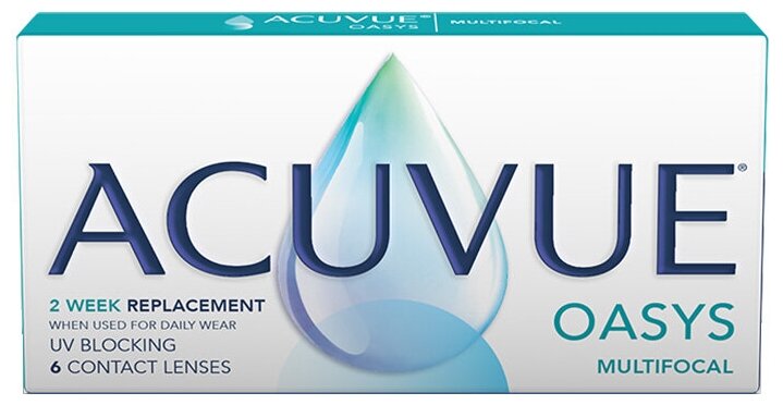 Контактные линзы ACUVUE Oasys Multifocal, 6 шт., R 8,4, D -1,5, ADD: средняя