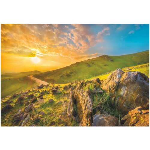 Фотообои бумажные KOMAR по лицензии NATIONAL GEOGRAPHIC Утро в горах 368х254 см (ШхВ)