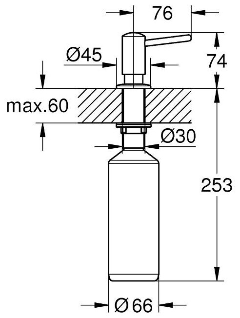 Дозатор жидкого мыла Grohe - фото №2