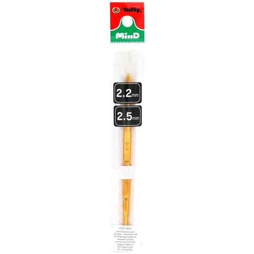 Крючок для вязания двухсторонний MinD 2,2-2,5мм, Tulip, TA-1055e