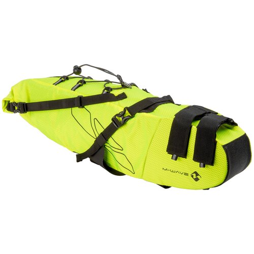 фото M-wave велосумка под седло m-wave rough ride saddle bicycle bag (l) neon yellow