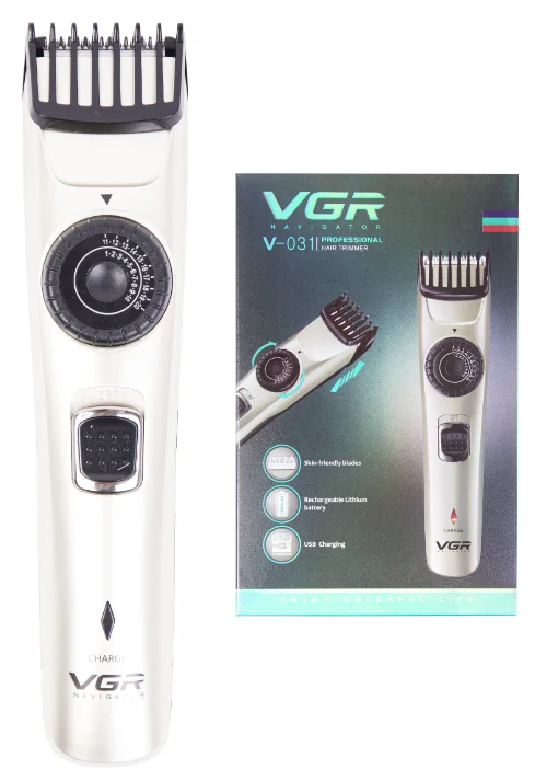 Машинка для бритья бороды с регулировкой VGR V-031 - фотография № 1