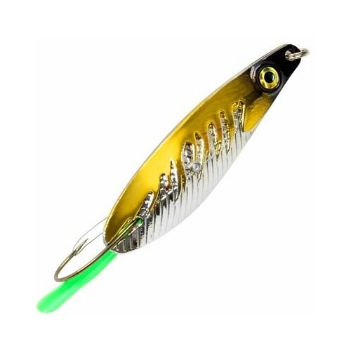 Блесна для рыбалки колебалка AQUA нерка FIRE (незацепляйка) 60,0mm, вес - 26,0g цвет 05 (серебро, золото), 1 штука