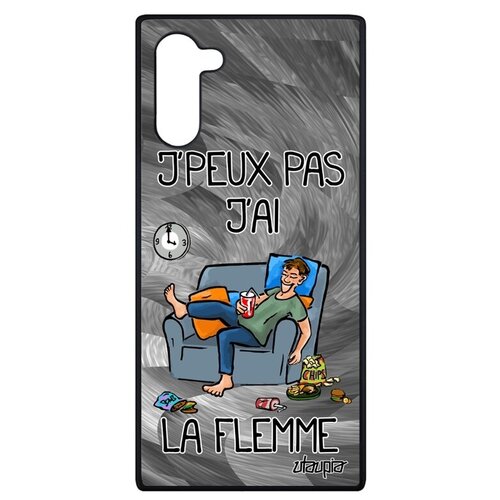 фото Дизайнерский чехол на смартфон // samsung galaxy note 10 // "не могу - мне лень!" крутой неохота, utaupia, серый