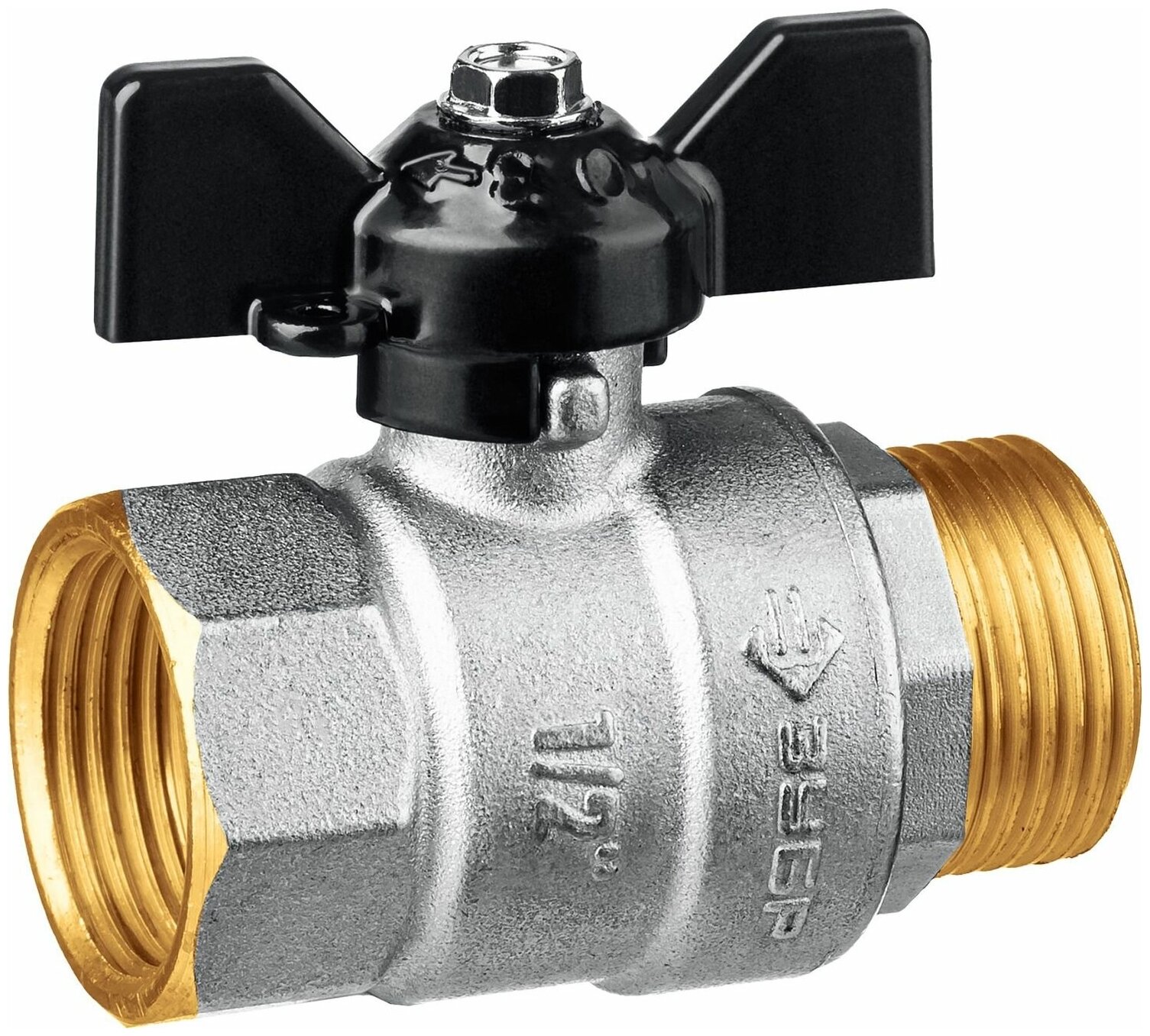 фото Кран шаровой полнопроходной 1/2 Зубр 51325-1/2