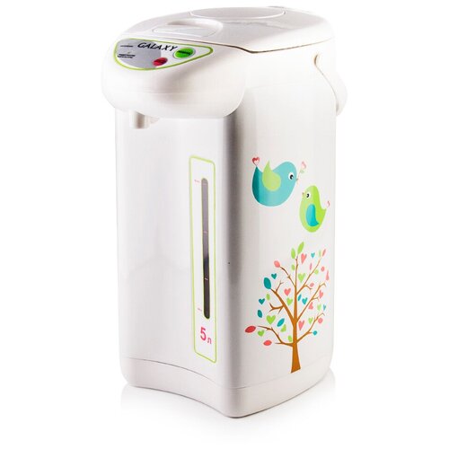 Galaxy GL 0605 Термопот 900 Вт объем 5 литров 3 способа подачи воды функция повторного кипячения колба из нержавеющей стали металлический корпус ручка для переноски шкала уровня воды питание 220-240В 50Гц 450000₽