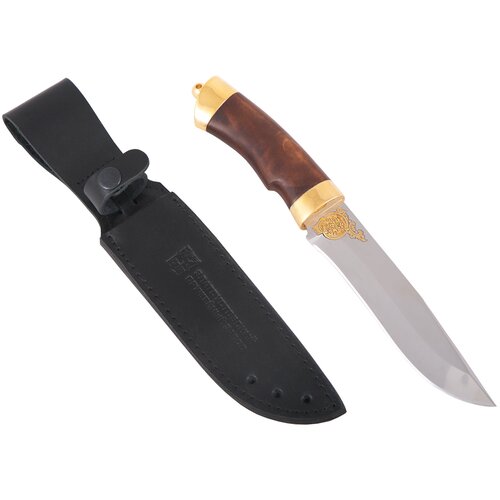Нож Сокол (сталь ЭИ-107; латунь-золото)