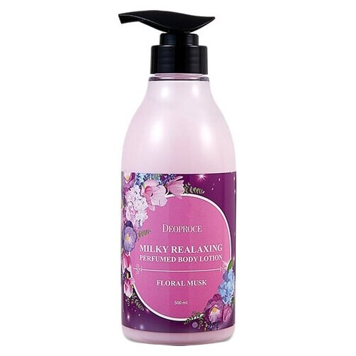 Лосьон для тела Deoproce Milky Relaxing Body Lotion Floral Musk косметика для мамы deoproce лосьон для тела хлопок роза milky relaxing 500 мл