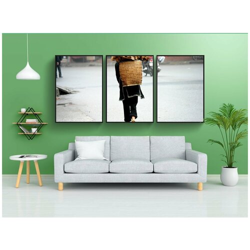 фото Набор модулных постеров для интерьера "вьетнам, сапа, бедные" 60x90 см. в тубусе, без рамки lotsprints