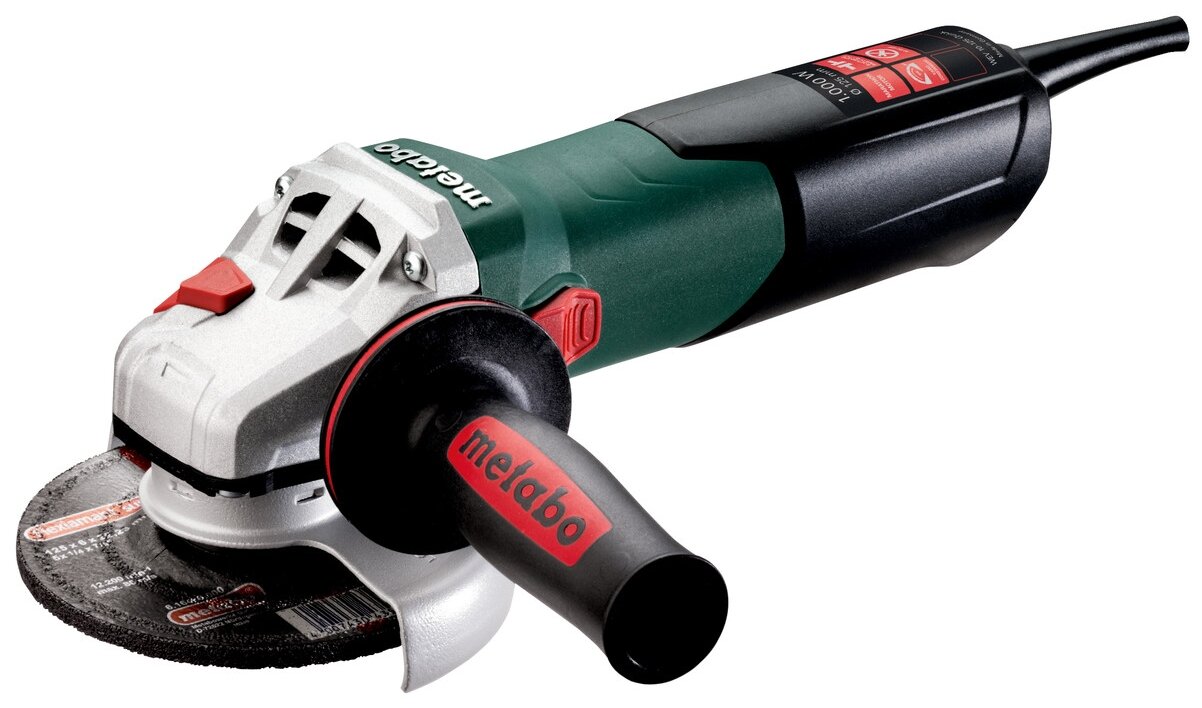 УШМ Metabo WEV 10-125 Quick (600388950), 1000 Вт, 125 мм