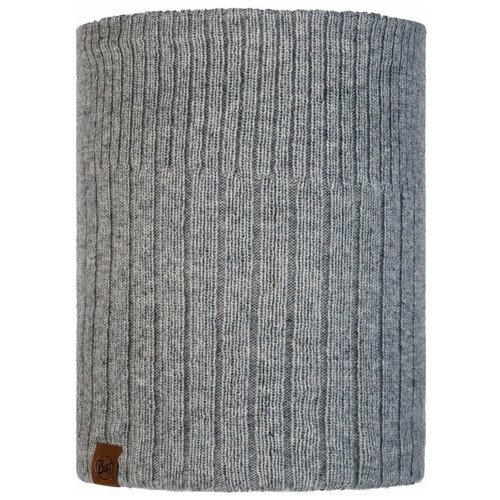 Шарф Buff Knitted & Fleece Neckwarmer Kort Light Grey