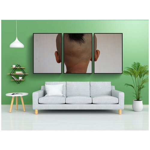 фото Набор модулных постеров для интерьера "индийский, индуистская традиция, мальчик" 60x90 см. в тубусе, без рамки lotsprints