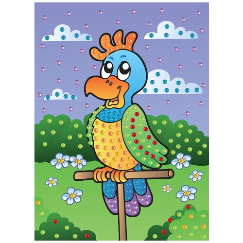 мозаика hobbius mds 05 набор для детского творчества 19 5 x 26 5 см 16 веселый паровозик Мозаика Попугай