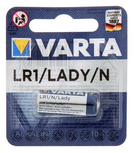 Батарейка Varta LR 1 BLI 1 Alkaline (4001101401) - фото №3