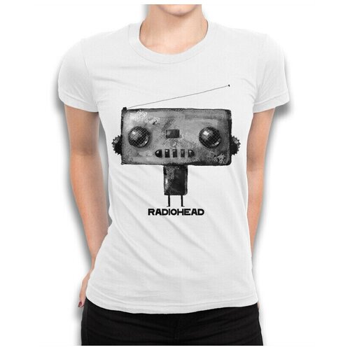 Футболка DreamShirts Radiohead Женская белая 3XL