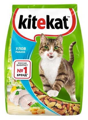 Kitekat Сухой корм для кошек рыбное ассорти 10132135 (улов рыбака) 1,9 кг 24921 (2 шт)