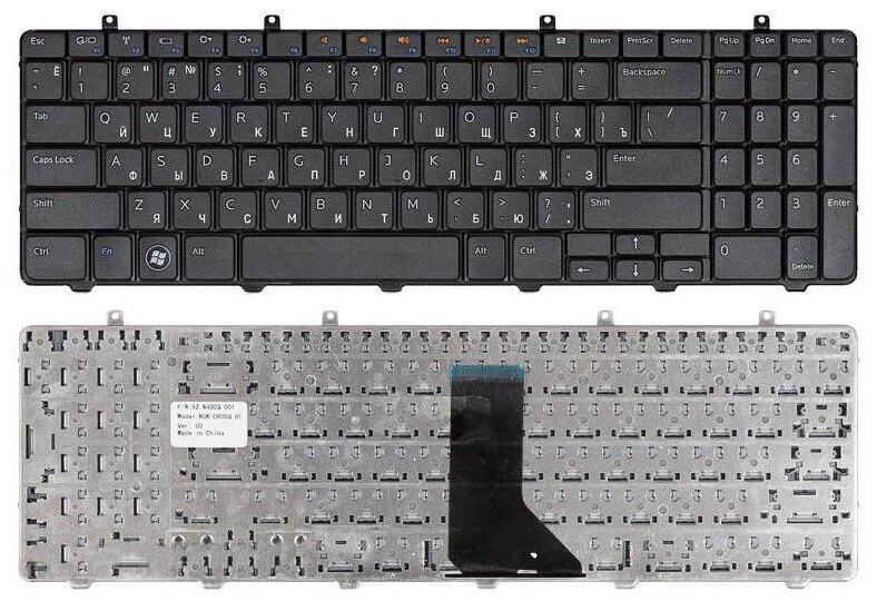 Клавиатура для ноутбука Dell 9ZN4BSQ001 черная 970₽