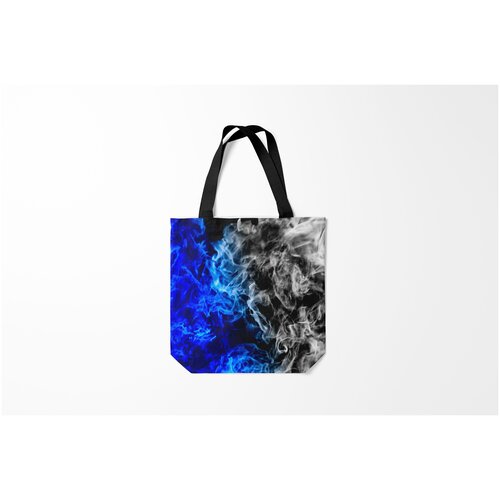 фото Сумка-шоппер / 40х40 см / популярные иллюстрации / текстуры битва огней burnettie