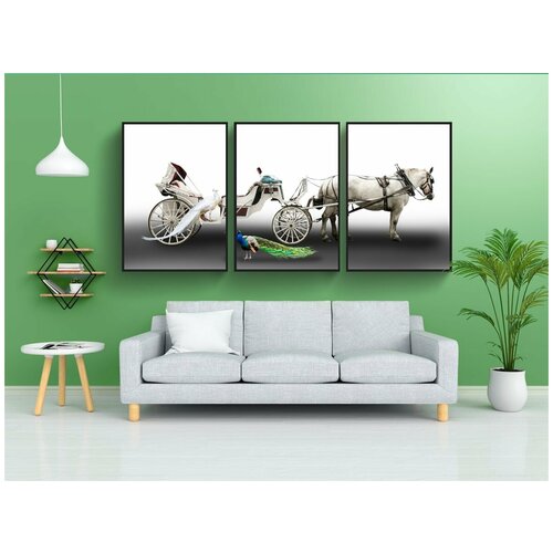 фото Набор модулных постеров для интерьера "транспорт, движение, тренер" 60x90 см. в тубусе, без рамки lotsprints