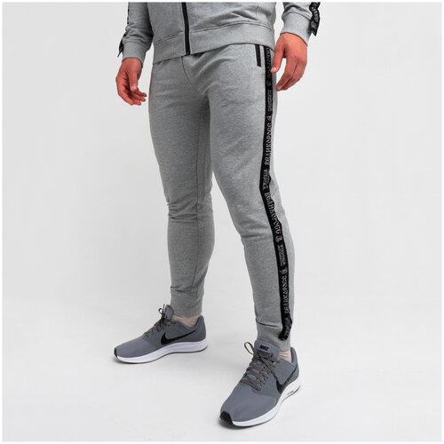 Брюки спортивные джоггеры Великоросс, размер 42, серый брюки великоросс спортивные прямой силуэт размер 42 серый
