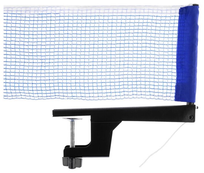 Сетка для настольного тенниса с крепежом 181 х 14 см нить 1 мм цвет синий