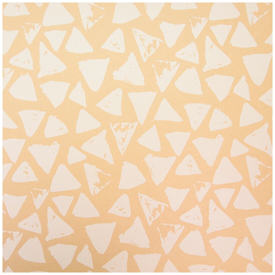 Упаковочная бумага, Крафт (0,7x1 м) Треугольники Люкс, Белый, 1 шт.