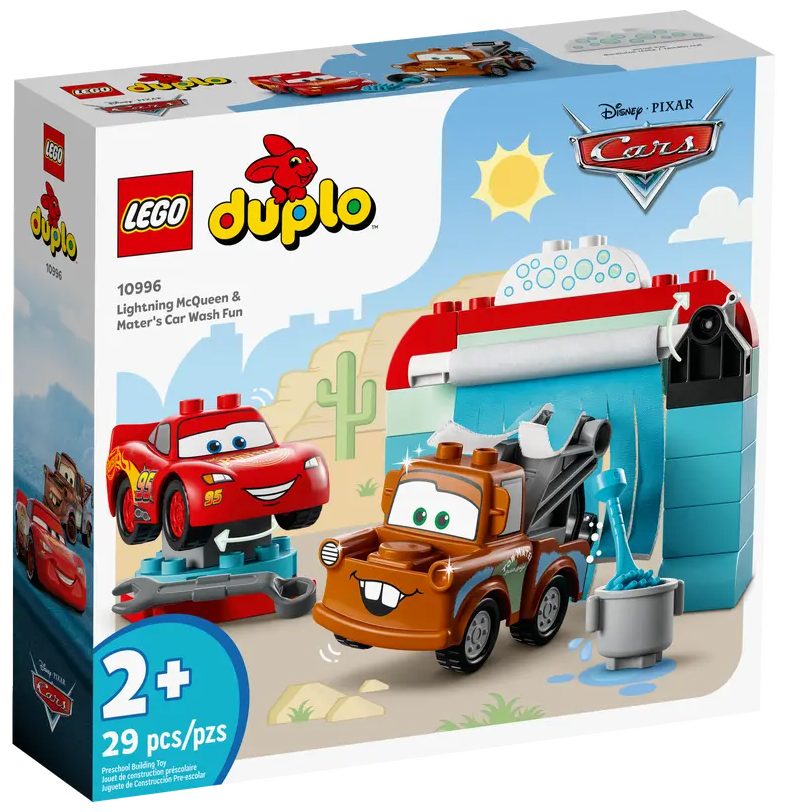 Конструктор LEGO DUPLO 10996 Веселая автомойка Лайтнинг Маккуин и Мэтр