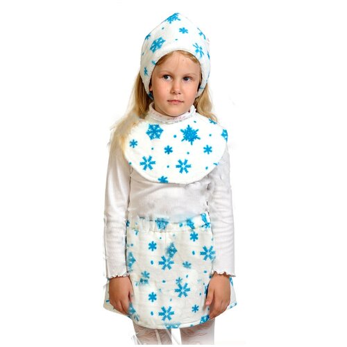 фото Костюм снежинка с манишкой детский, 92-116 см карнавалофф