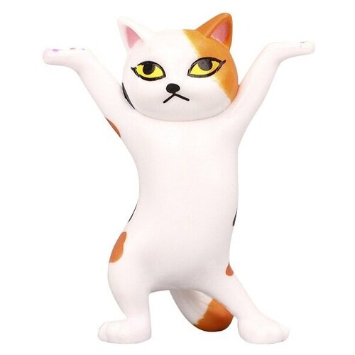 фото Фигурка статуэтка держатель котик бел-оранж redweeks